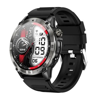 ราคาดี HK08 สีดํา GPS NFC Smart Watch 1.43 นิ้ว AMOLED หน้าจอสัมผัส BT5.3 NFC IP68 อัตราการเต้นของหัวใจ 466x466 ออนไลน์