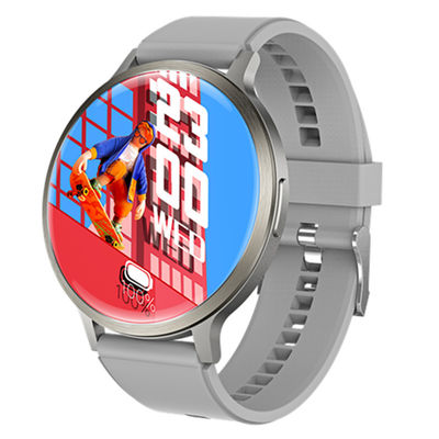 รูปทรงวงกลม AMOLED Display ชมาร์ทวอช เซนเซอร์การเต้นของหัวใจ และธีมที่สามารถปรับแต่งได้