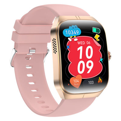 FitCloudPro รูปทรงสี่เหลี่ยมที่เข้ากันได้ Smart Watch การควบคุมเสียง Bluetooth การเรียก Smartwatch