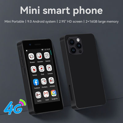 S18 4G มินิ โทรศัพท์มือถือ 2.95' 2+16GB MT6737 ซิมคู่ 5MP กล้องหลัง Android 9.0 Type-C