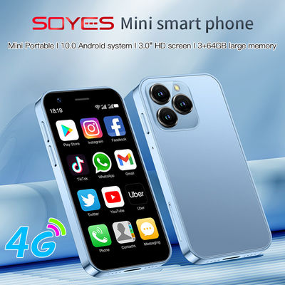 ราคาดี 3+64GB ประเภท C Dual SIM โทรศัพท์มือถือขนาดเล็ก 4G XS16 3.0' Android 10.0 Quad Core 2000mAh ออนไลน์
