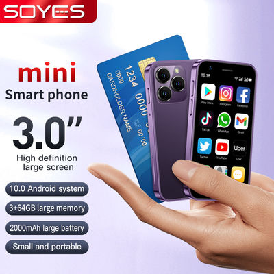 Quad Core 4G มินิ สมาร์ทโฟน 3+32GB XS16 แอนดรอยด์ 10.0 3 Inch Screen สมาร์ทโฟน