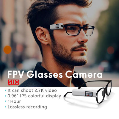 เครื่องถ่ายภาพ Fpv ขนาดเล็ก ที่สามารถสวมใส่ได้ เครื่องถ่ายวิดีโอ WiFi 110 ° มุมกว้าง เลนส์ ป้องกันการสั่น APP Control
