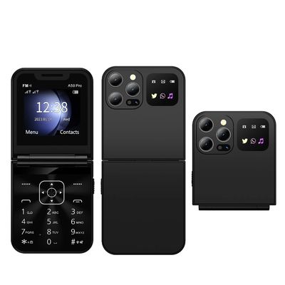 ราคาดี โทรศัพท์มือถือ A50 โปรฟลิป โทรศัพท์มือถือ Dual SIM การบันทึกการเรียก ความเร็ว กดเทียน Magic Voice 2.4