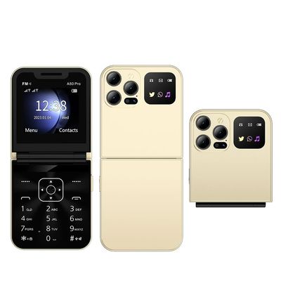ราคาดี 2G GSM A50 โปรฟลิป มือถือ Dual SIM การบันทึกการเรียกความเร็ว กดเทียน Magic Voice 2.4