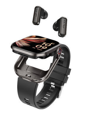 นาฬิกาอัจฉริยะ T99 TWS 2-in-1 หูฟังบลูทูธ หน้าจอ TFT สี่เหลี่ยม 2.02 นิ้ว โทรออกผ่านบลูทูธ