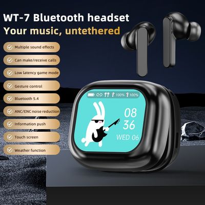 ราคาดี หูฟังหน้าจอสัมผัสเต็มใหม่ ANC WT-7 Bluetooth5.4 เครื่องฟังในหูแบบไร้สาย ENC Earbuds With Mic ออนไลน์