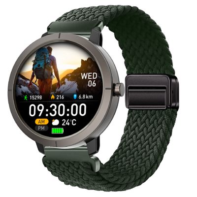 ราคาดี DM76 Sport Smart Watch GPS Ultra-thin 1.32' AMOLED BT โทร 50M น้ําไม่ไหล คอมพัส อัตราการเต้นของหัวใจ ออนไลน์