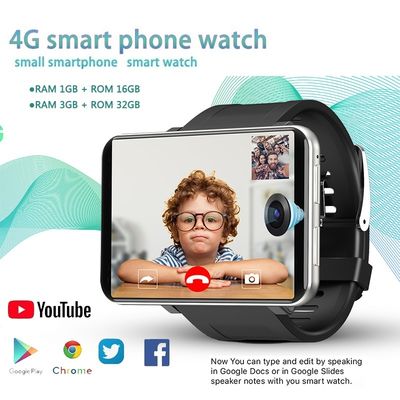 ราคาดี DM100 4G 2.86 Inch Screen Smart Watch Android 7.1 OS โทรศัพท์ 3+32GB 5MP กล้อง 480*640 Ips 2700mah ออนไลน์