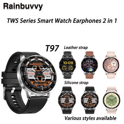 ราคาดี T97 TWS 2-in-1 Bluetooth หูฟัง HIFI 9D คุณภาพเสียง สุขภาพ การออกกําลังกาย ติดตามนาฬิกา ออนไลน์