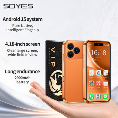 ราคาดี XS19 MAX LTE 4G Mini 4.18'' Android 15.0 4+64GB Dual SIM 2900mAh Face Unlock Small Mobile Phone ออนไลน์