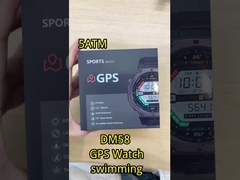 DM58-GPS สังกะสีสลัด GPS Smart Watch 5ATM BLE 5.3 500mAh แบตเตอรี่ น้ํากันน้ํา สปอร์ตวอช