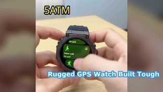 2026 ใหม่ทหาร DM58 GPS สมาร์ทวอท์ช 1.43 ''HD AMOLED 5ATM กันน้ำ