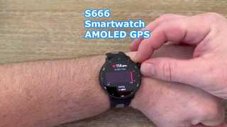 S666 สมาร์ทวอทช์ AMOLED GPS โทรผ่านบลูทูธ