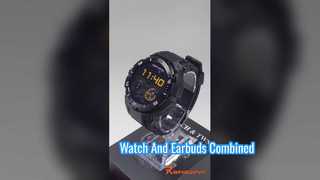 ชุดหูฟัง NFC Smart Watch 2 in 1 หูฟังบลูทูธ TWS หูฟังเพลงโทรผู้ชายการตรวจสอบสุขภาพวัด